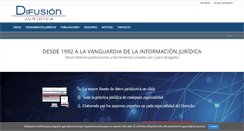 Desktop Screenshot of difusionjuridica.es