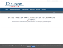 Tablet Screenshot of difusionjuridica.es
